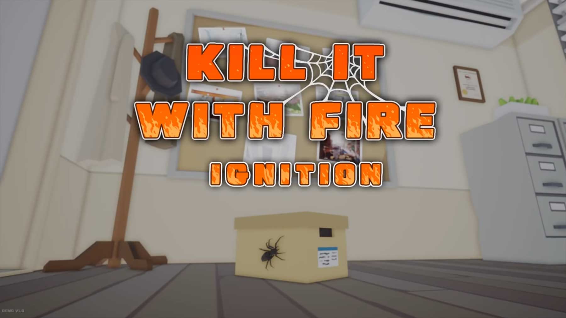 Spinnen-Töten-Videospiel „Kill It With Fire: Ignition“