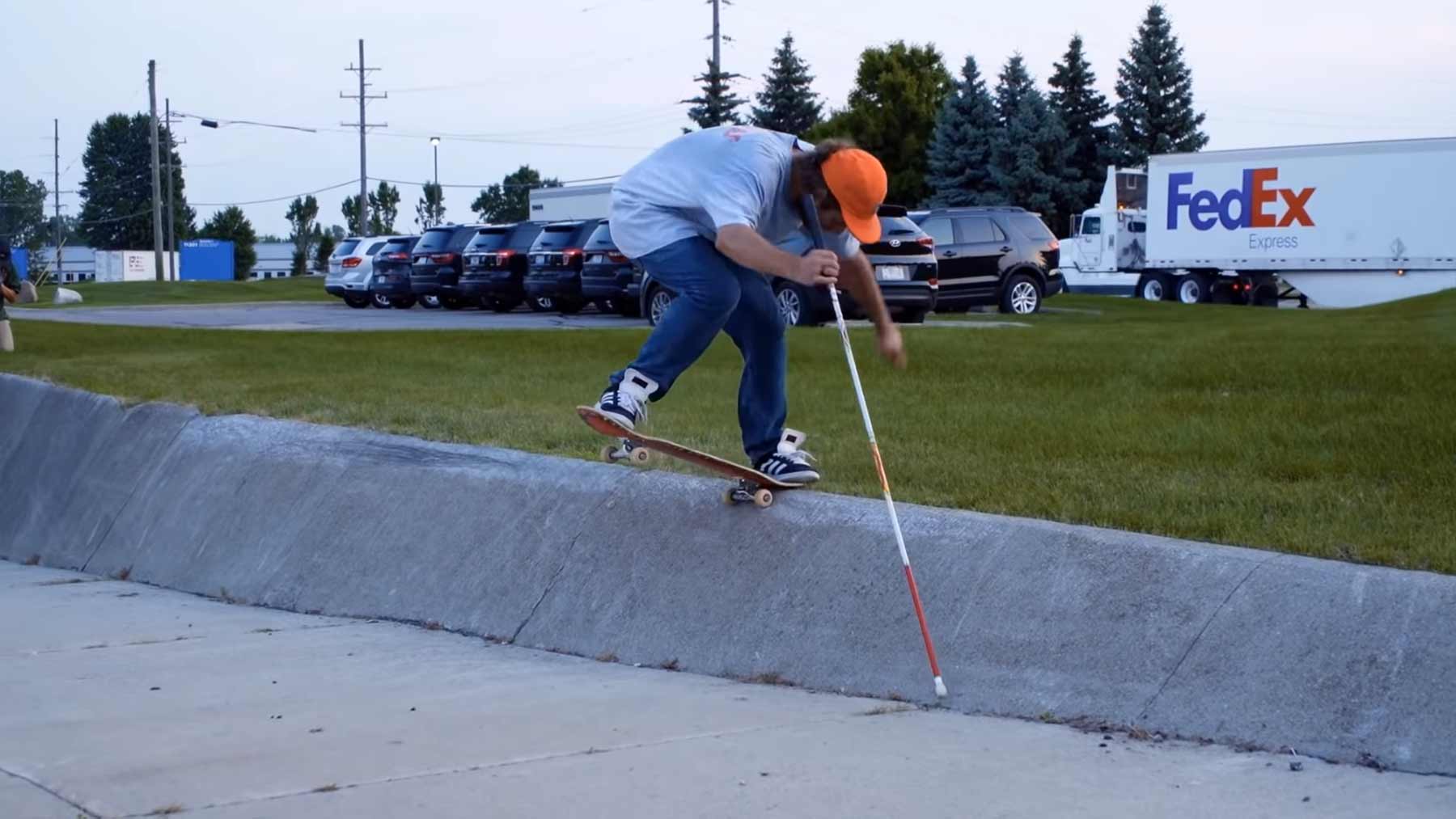 Blind Skateboarden lernen