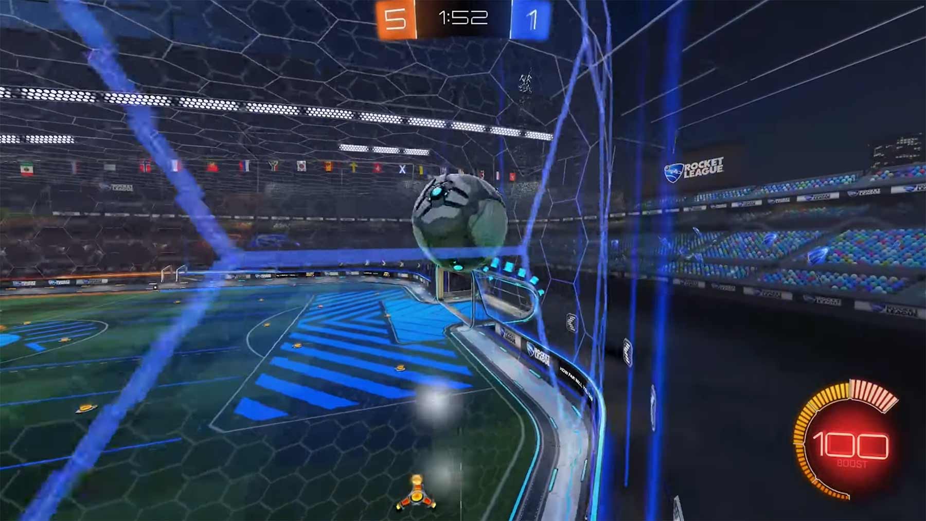 „Rocket League“, aber man ist unsichtbar bei 75-100 Boost