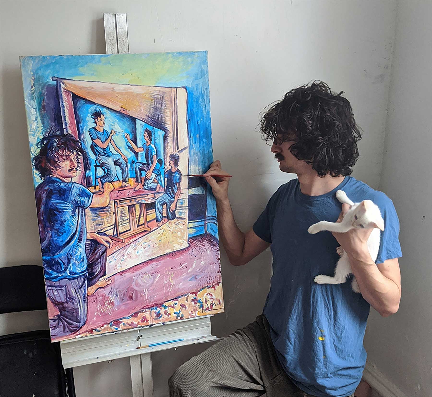 Seamus Wray malt sich, wie er sich malt, wie er sich malt, wie …