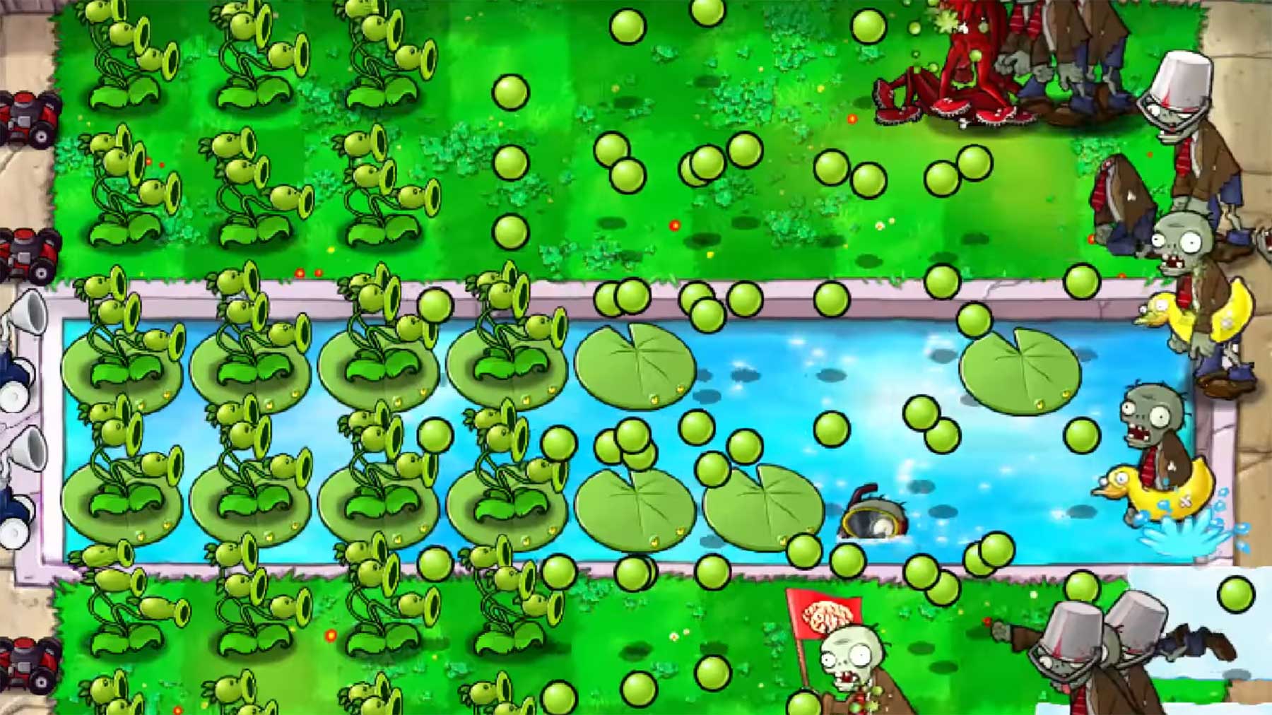 Kann man „Plants Vs. Zombies“ mit nur 2 Pflanzen pro Level schaffen?