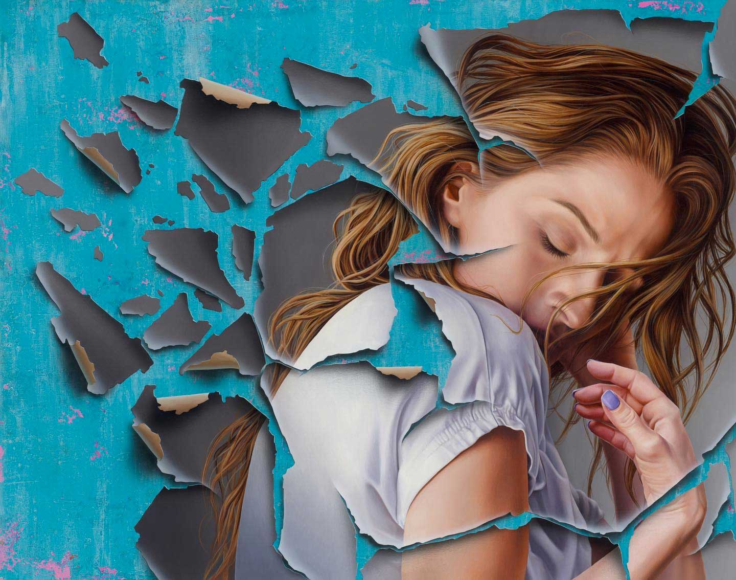 Abgeblätterte Gemälde von James Bullough