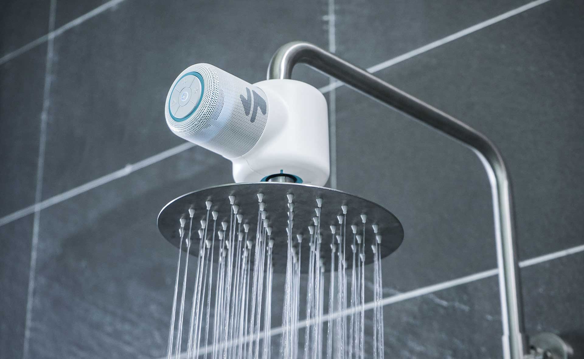 Wasserdurchlauf-Lautsprecher „Shower Power“