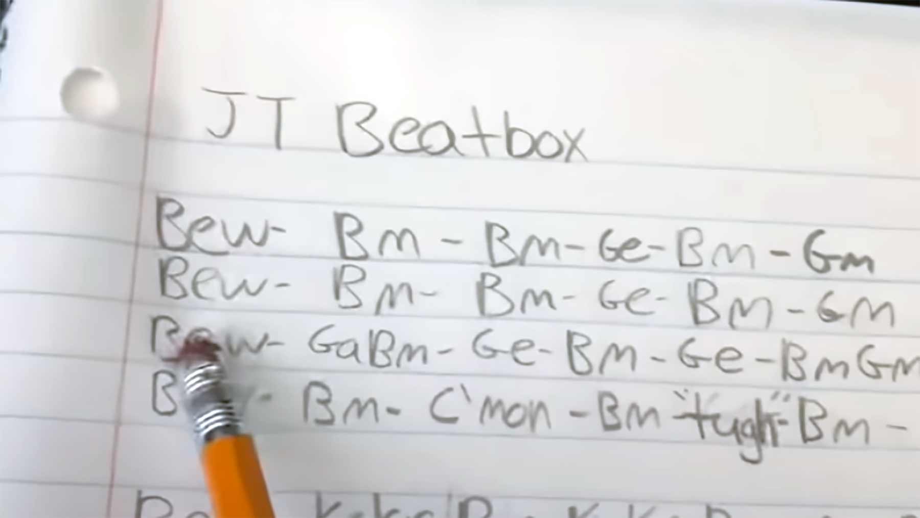 Wie ein Beatboxer seine Lyrics notiert beatbox-lyrics-aufgeschrieben 