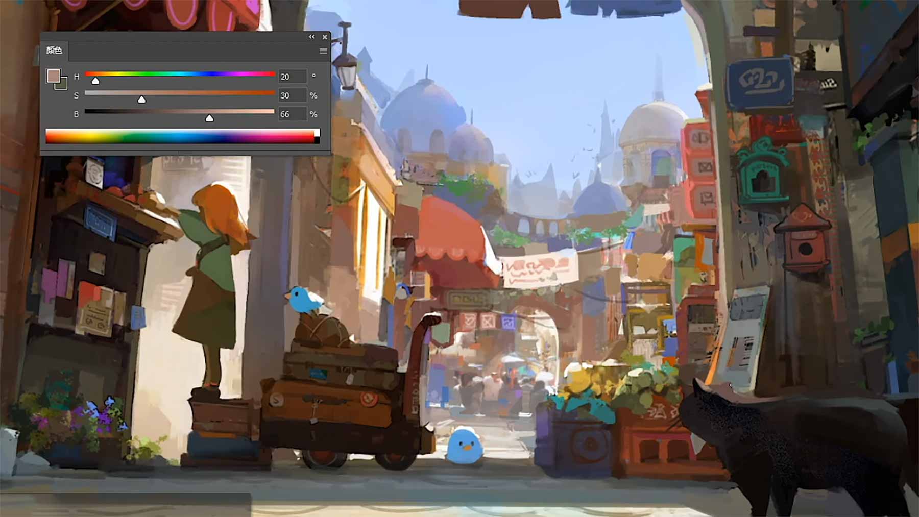 Speedpainting: „Little Alley“ von Mengxuan Li