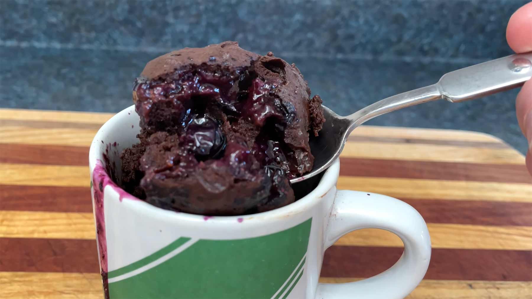 You Suck at Cooking: Blueberry Brownies in a Mug (Episode 126) you-suck-at-cooking-brownies-in-a-mug 