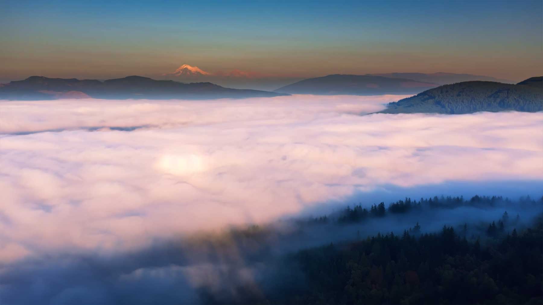 Wunderschöne Wolkenmeere