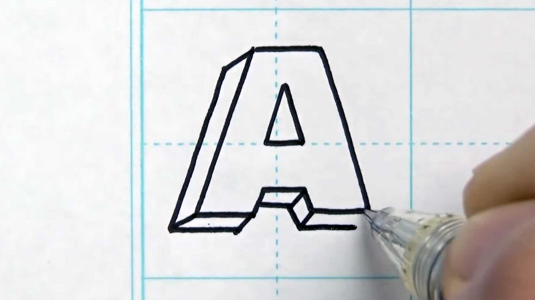 A bis Z in 3D gezeichnet A-bis-Z-in-3D-gezeichnet 