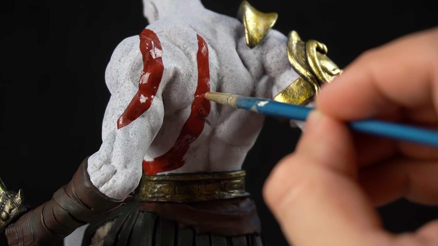Timelapse: Eine Kratos-Skulptur erstellen