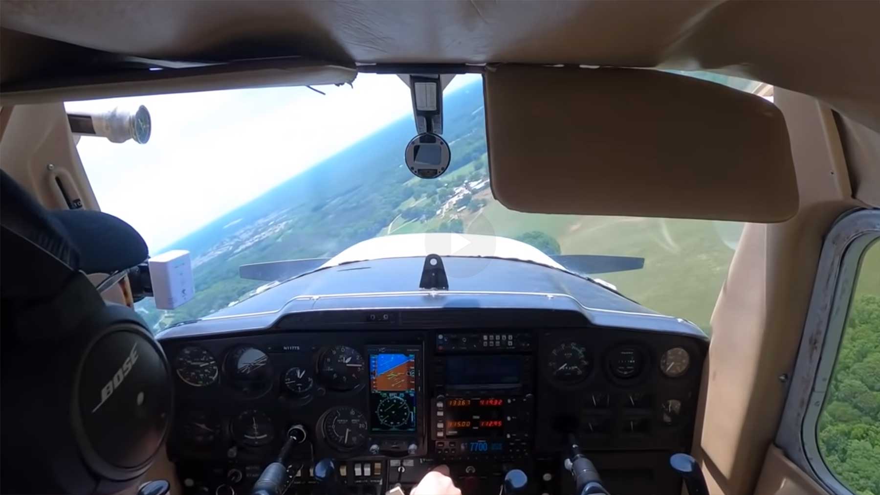 Notlandung eines Flugschülers nach Ausfall des Motors