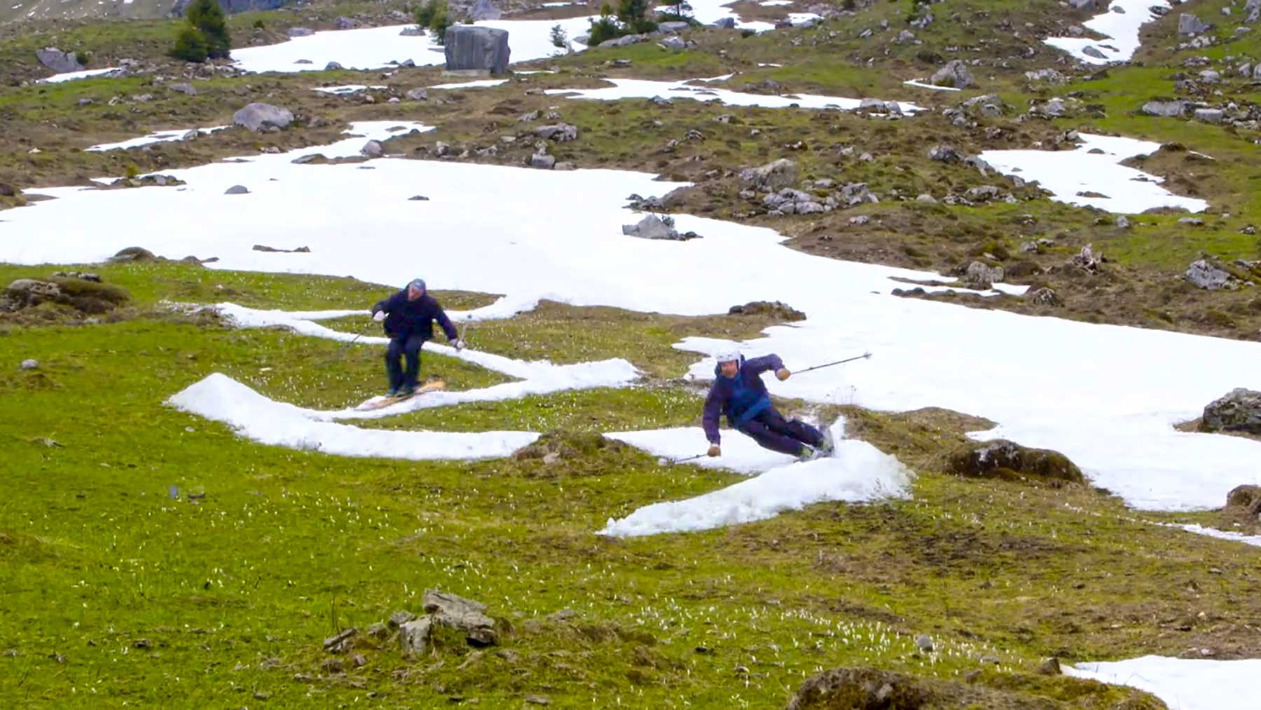 Skifahren mit Stopmotion-Unterstützung: „Maneuvers“