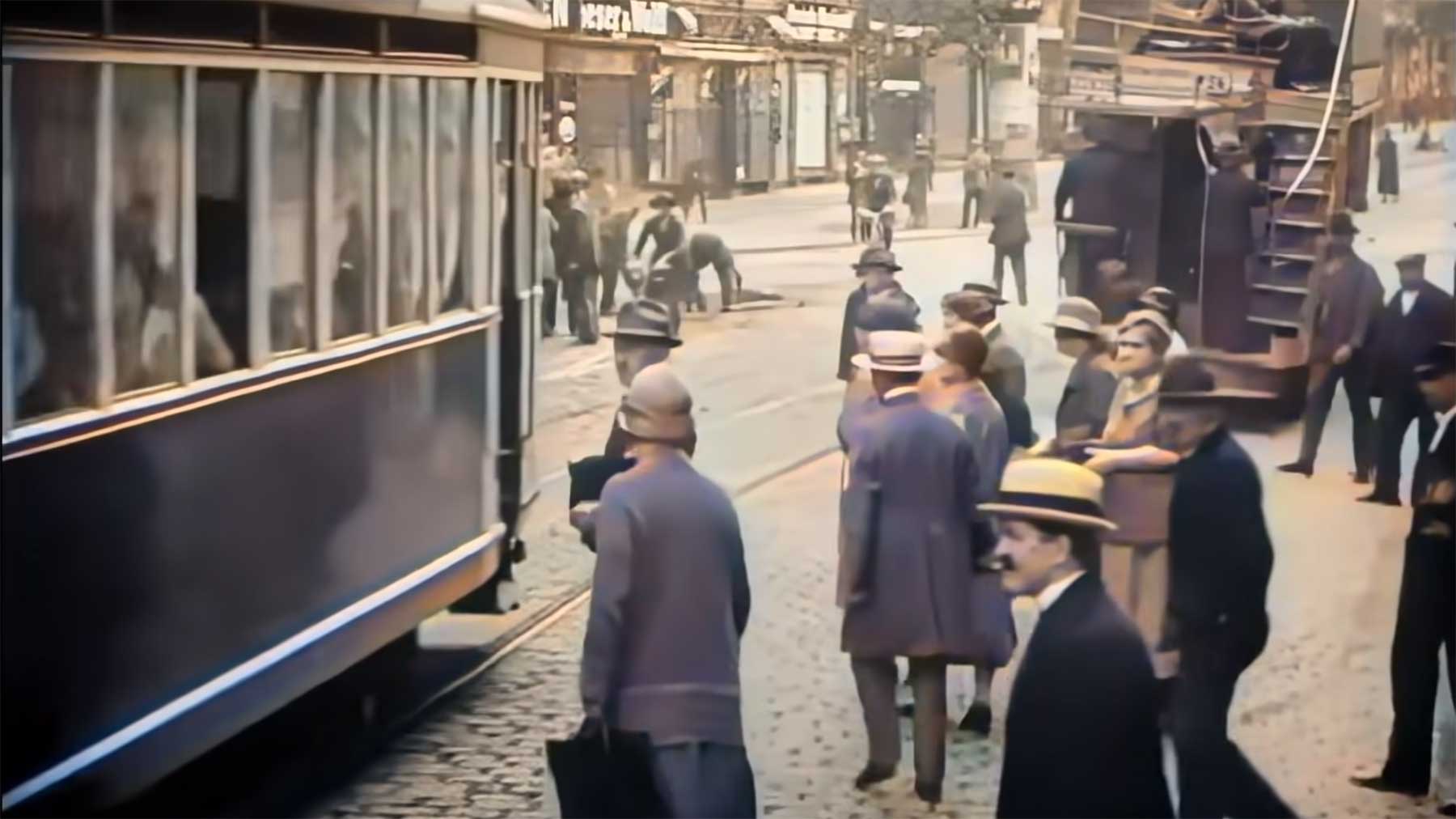 Eine Stunde colorierte Berlin-Aufnahmen aus dem Jahr 1927