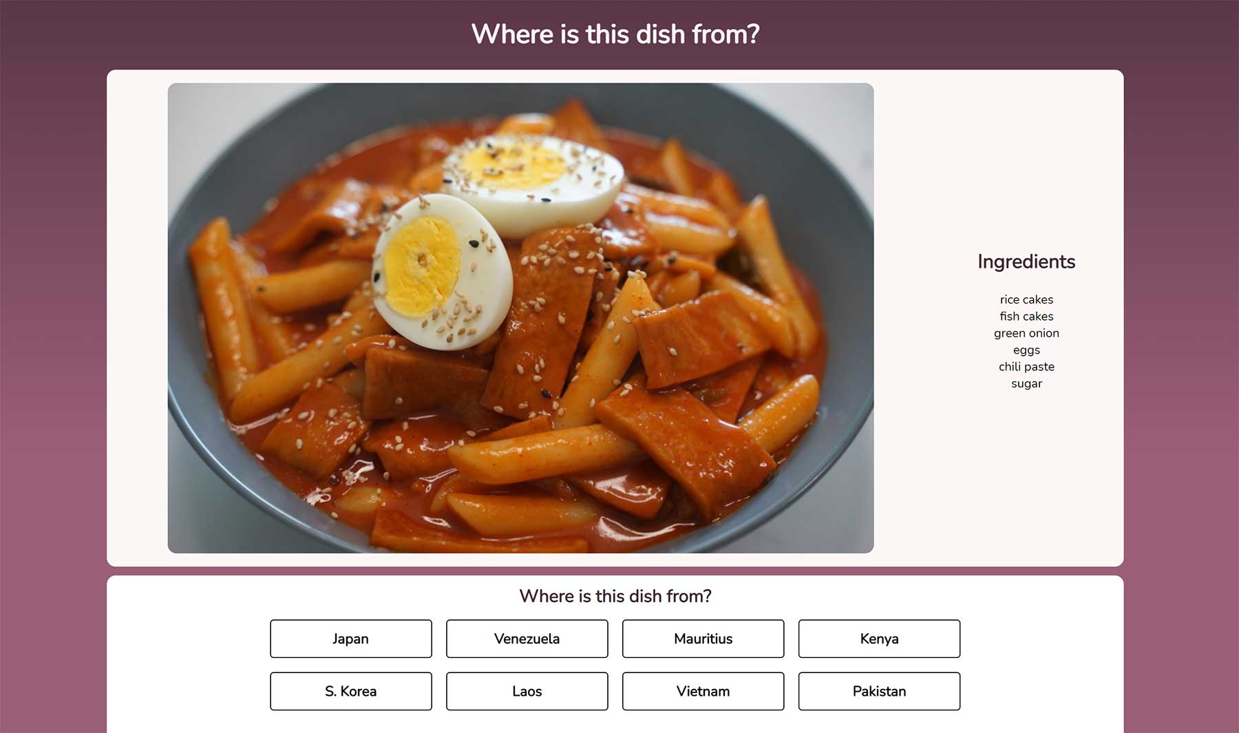 Browser-Quiz lässt euch raten, wo Gerichte herkommen