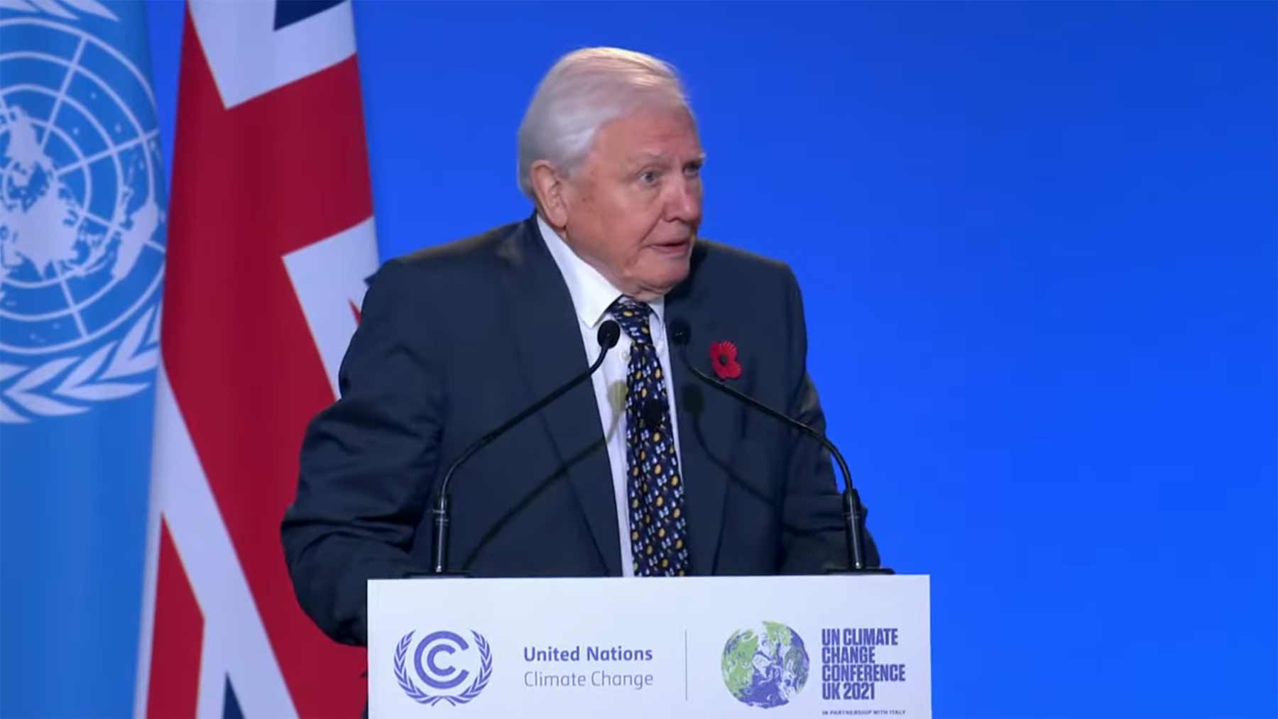 David Attenborough Eröffnungsrede bei der Weltklimakonferenz 2021