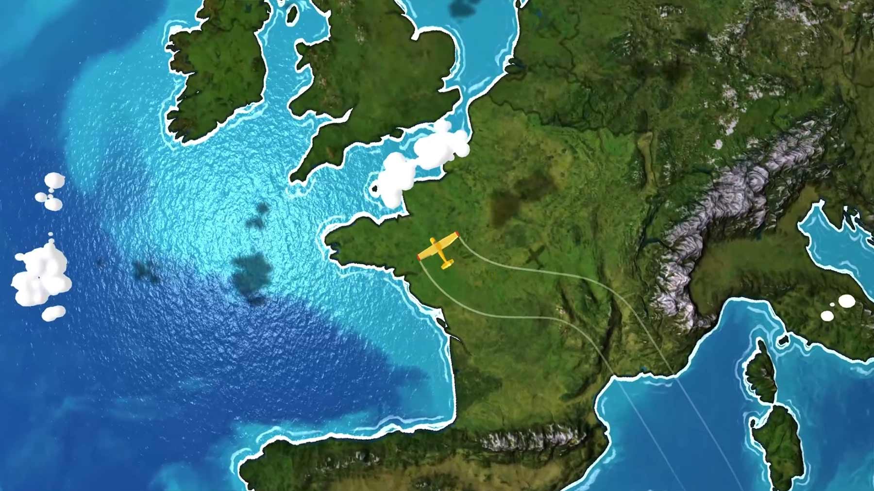 Programmierung eines geografisch korrekten Flugspieles