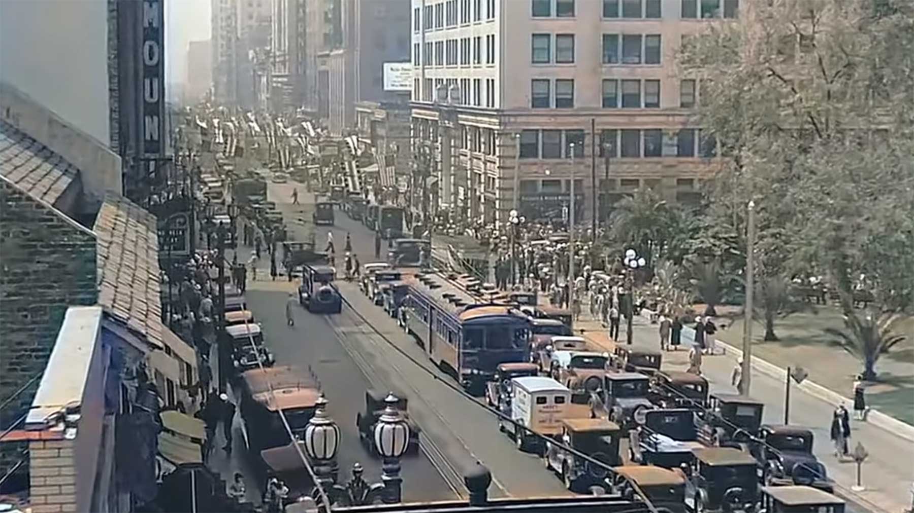 Restaurierte Videoaufnahmen von Los Angeles im Jahr 1930