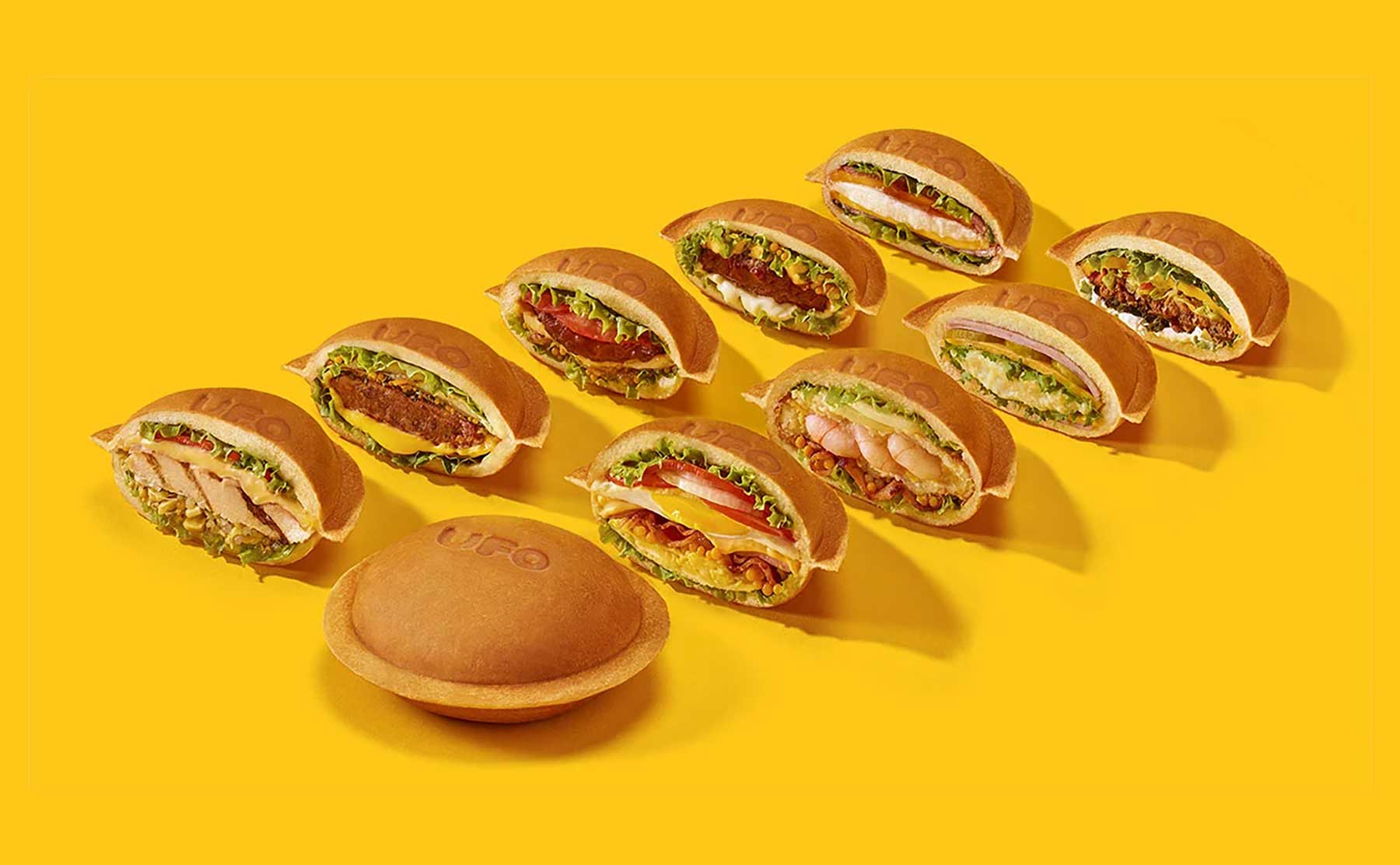 Calzone auffe Hand: Geschlossene "UFO Burger" UFO-burger-snack 