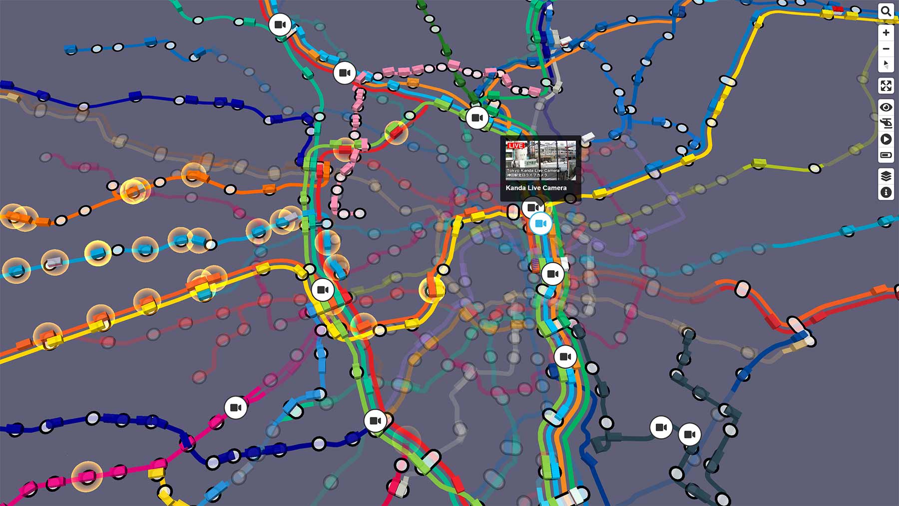 Mini Tokyo 3D: Echtzeit-Karte zeigt Tokios Nahverkehr