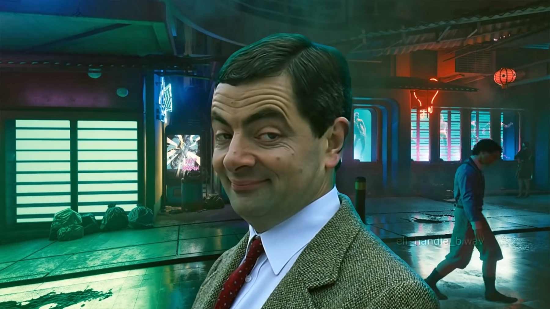 Mr. Bean in "Cyberpunk 2077" Mr-Bean-Cyberpunk-2077 