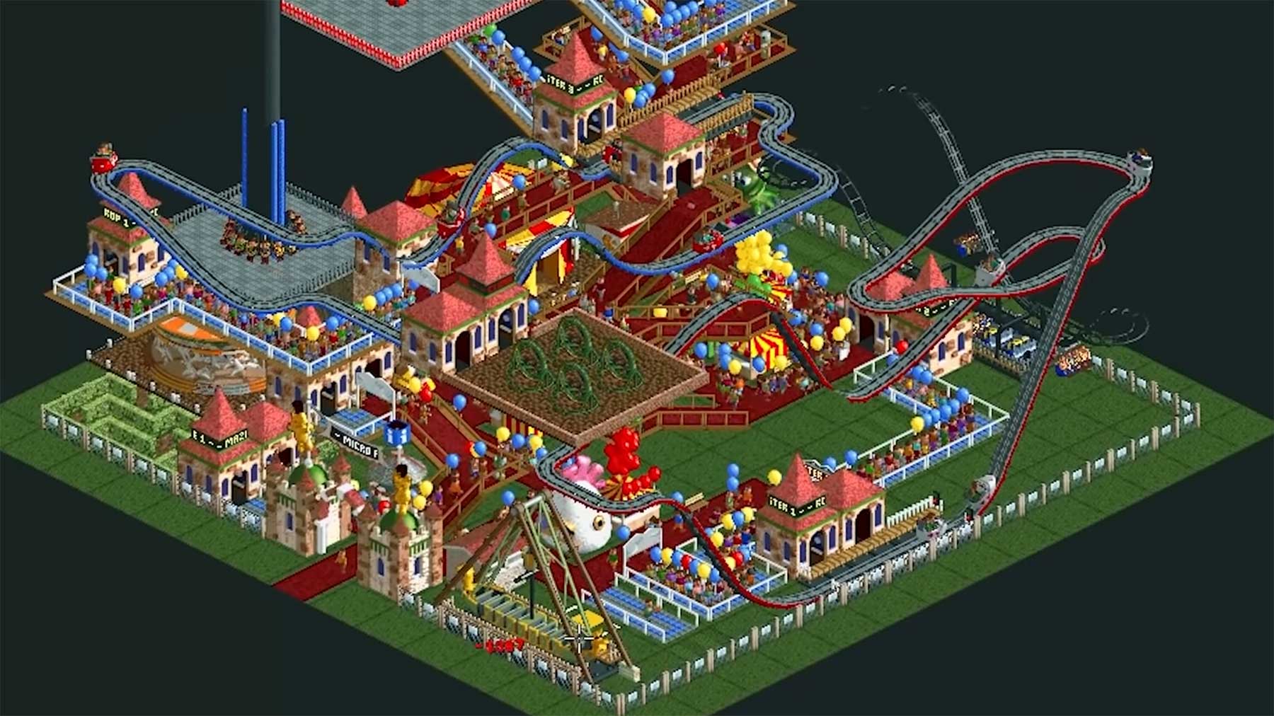 „Rollercoaster Tycoon“ 15×15-Mini-Park-Challenge