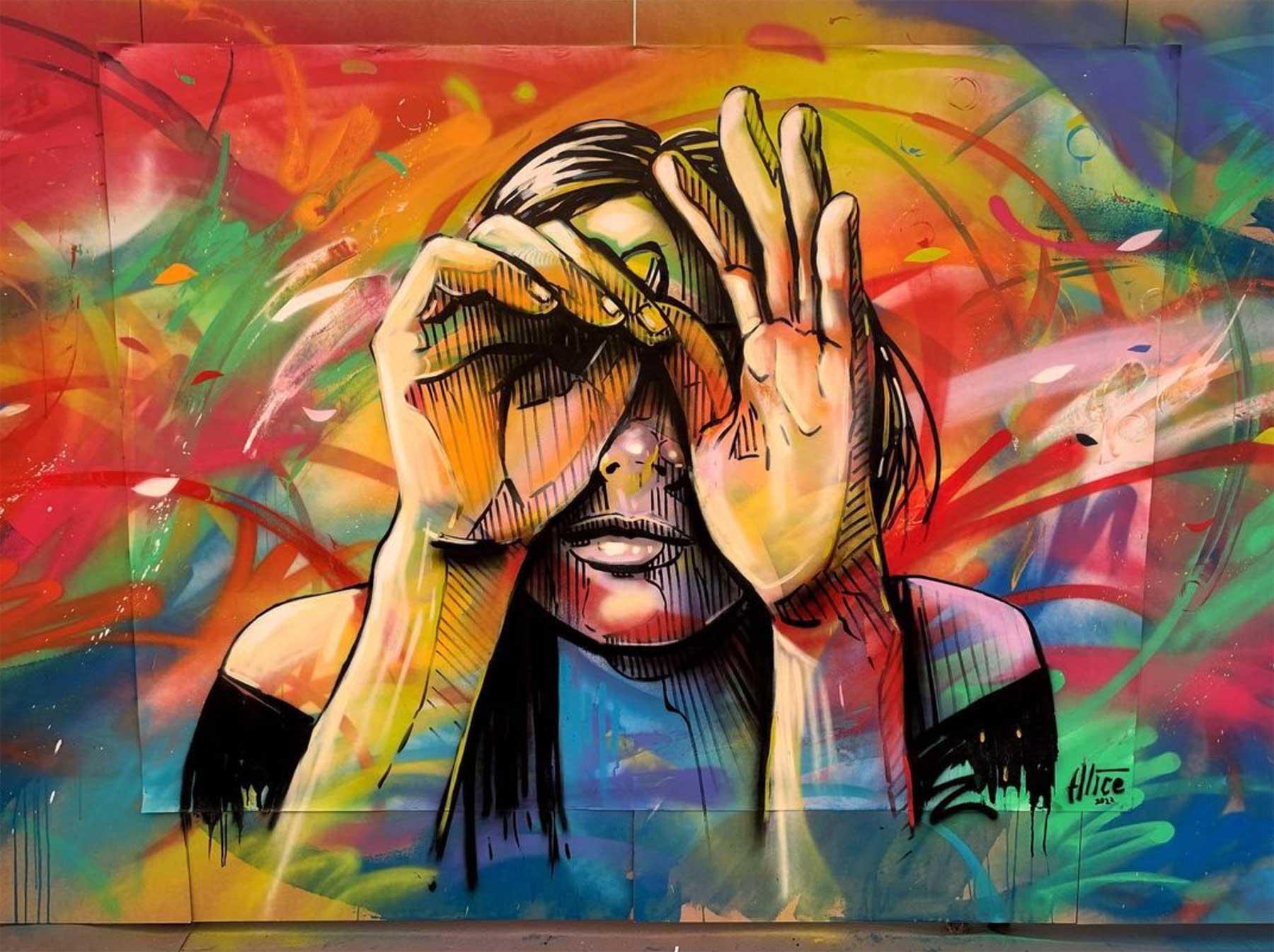 Street Art von Alice Pasquini