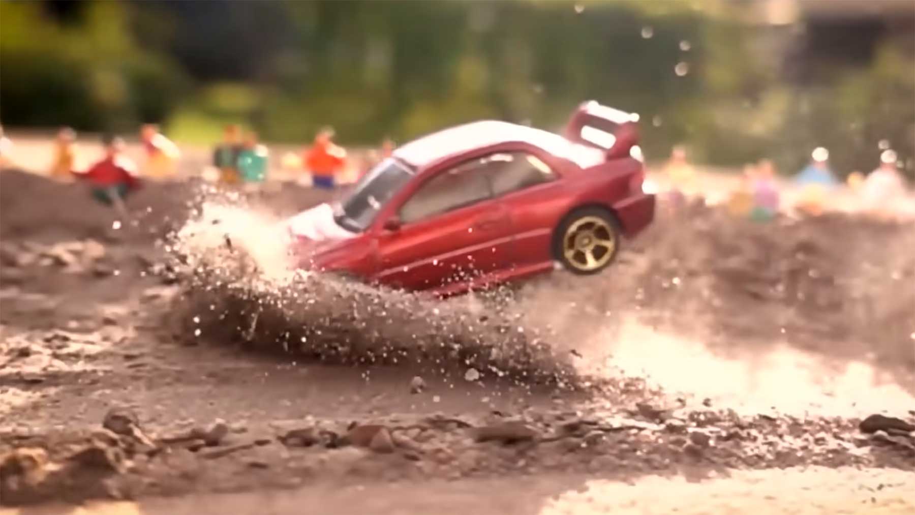 Hot-Wheels-Rallye-Crashes in Zeitlupe