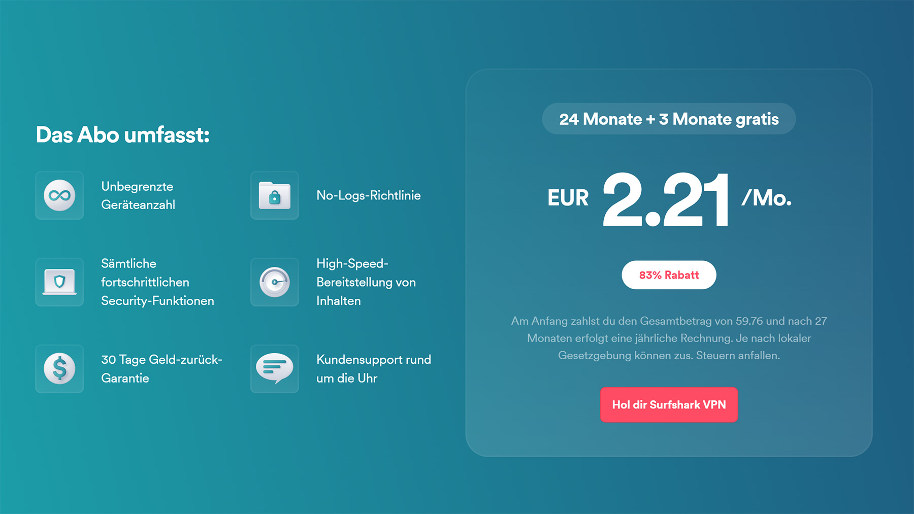 3 Monate gratis VPN: "Back to School“-Angebot von Surfshark Surfshark-back-to-school-angebot-03 