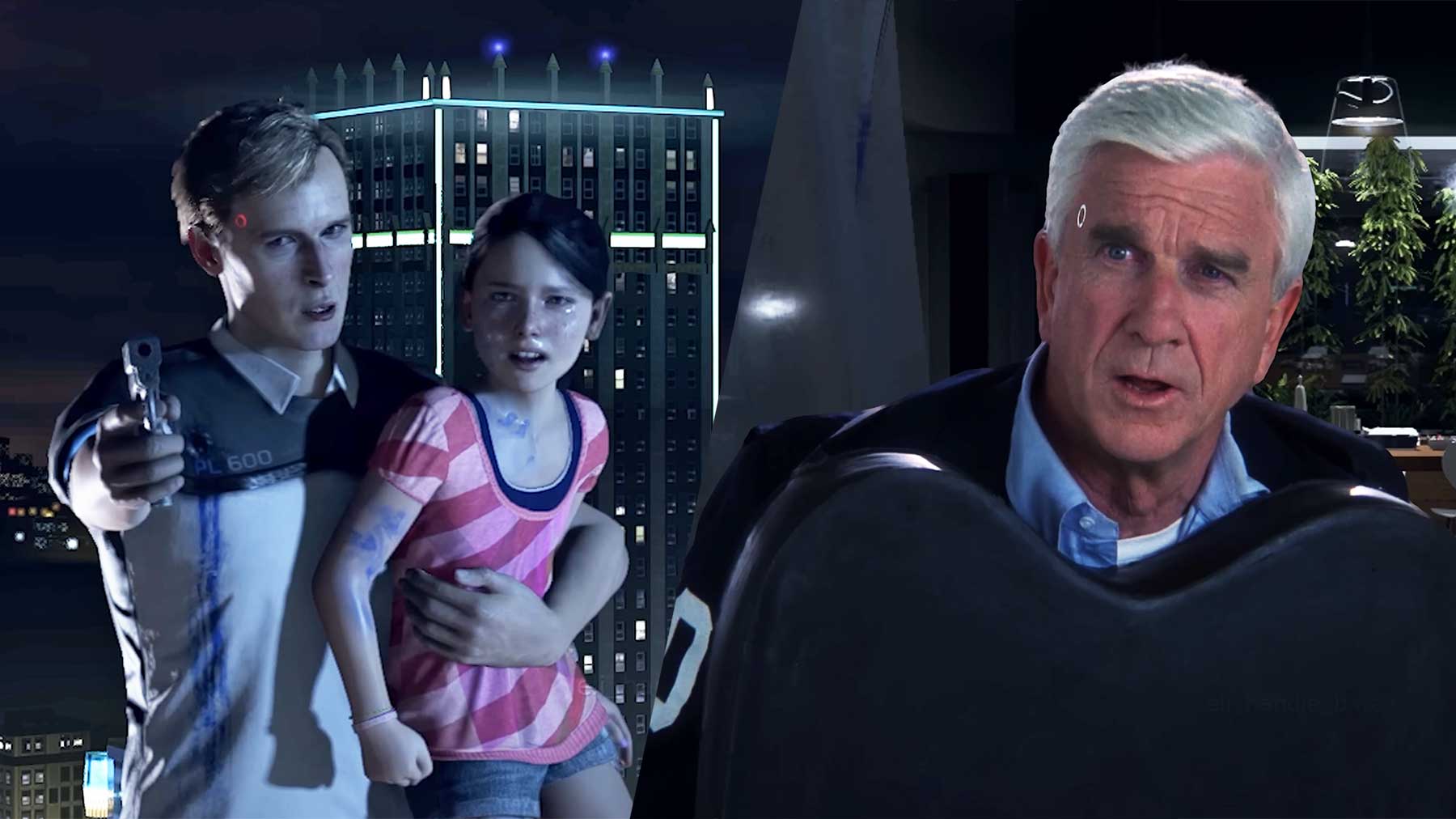 Leslie Nielsen in „Detroit: Become Human“