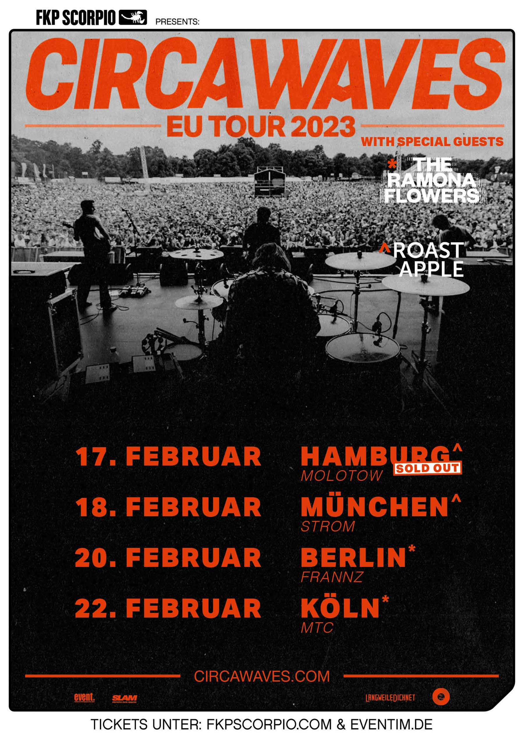 Gewinnt 4x2 Tickets für die Circa Waves Tour 2023 circa-waves-deutschlandtour-2023-plakat 