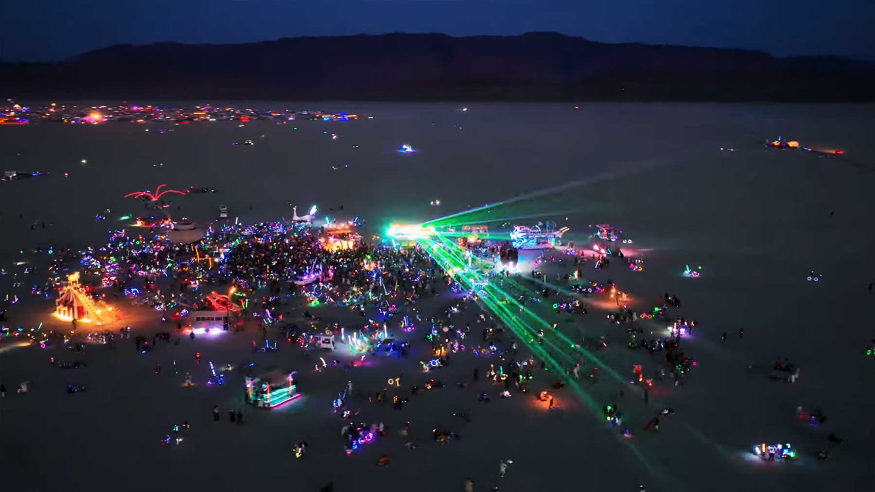 Luftaufnahmen vom Burning Man Festival 2022