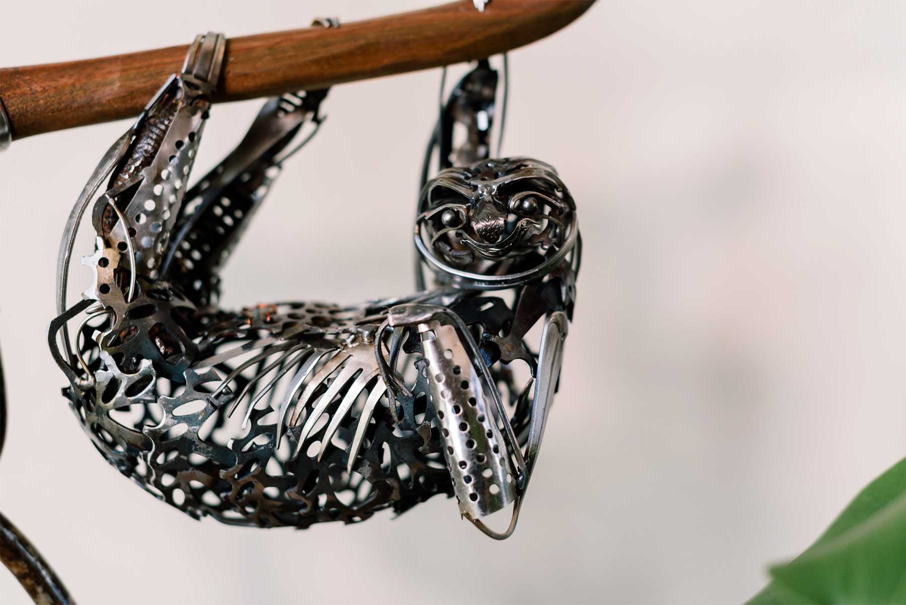 Tier-Skultpuren aus Altmetall von Leah Jeffery