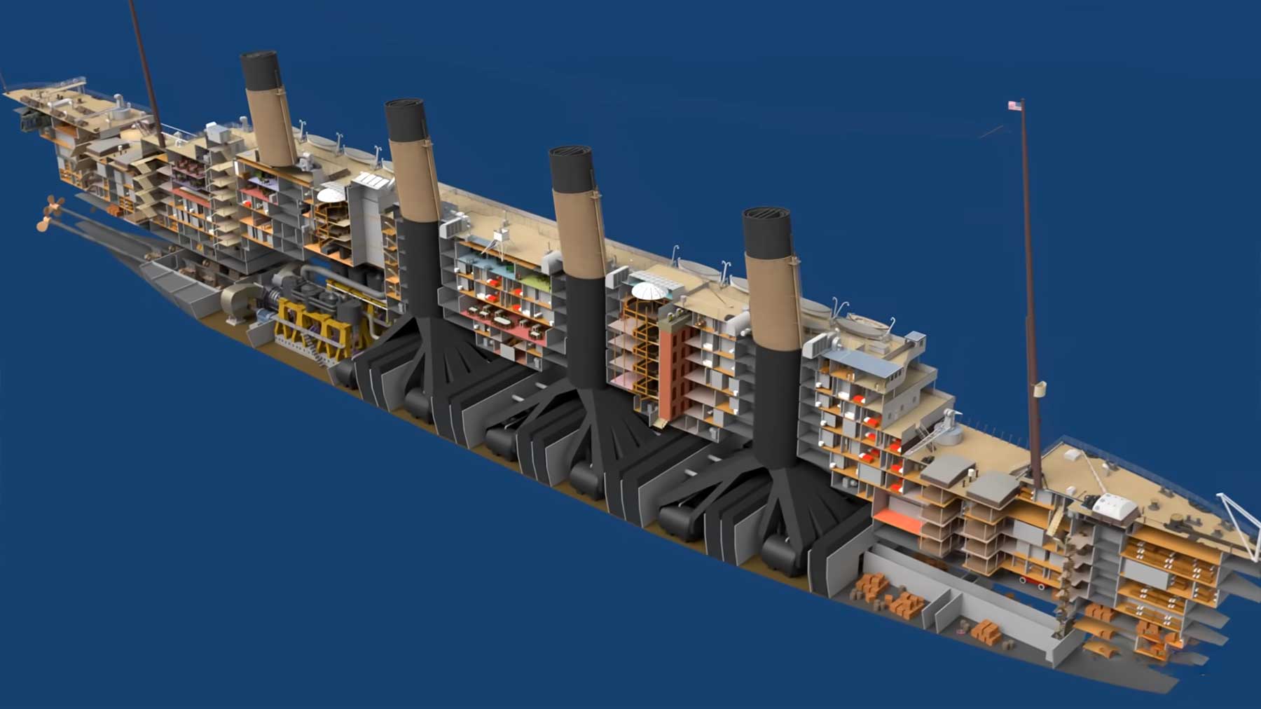 Aufbau der Titanic: Animierter Blick in das Innere aufbau-der-titanic 