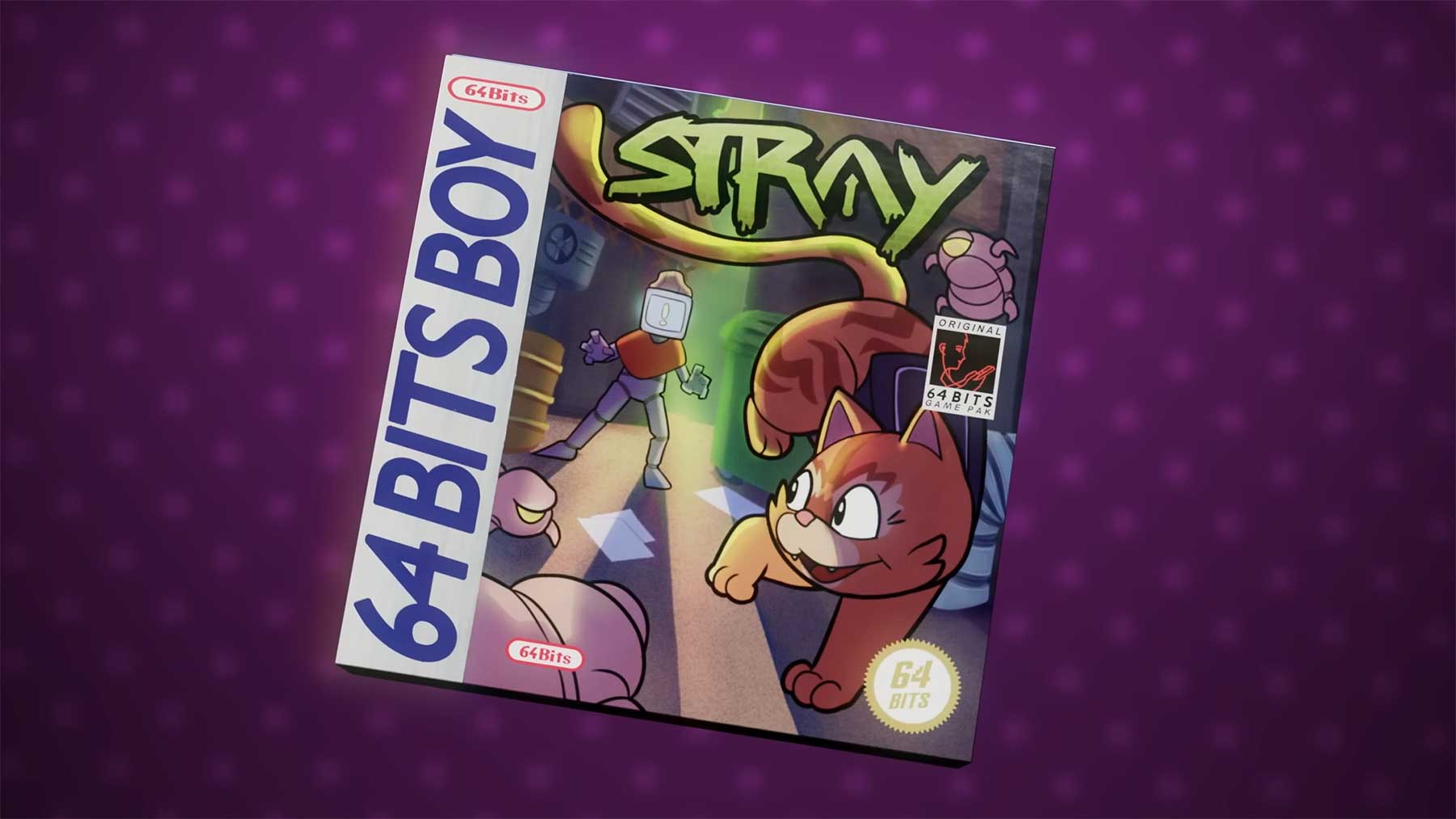 „Stray“ als Spiel auf dem Game Boy