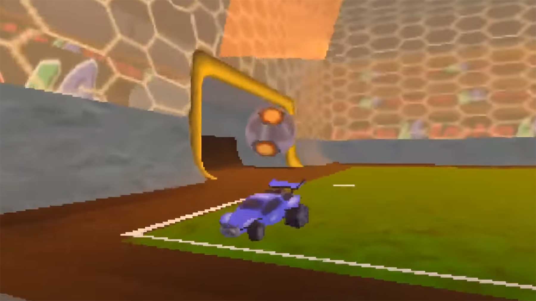 Jemand hat „Rocket League“ für den N64 nachgebaut