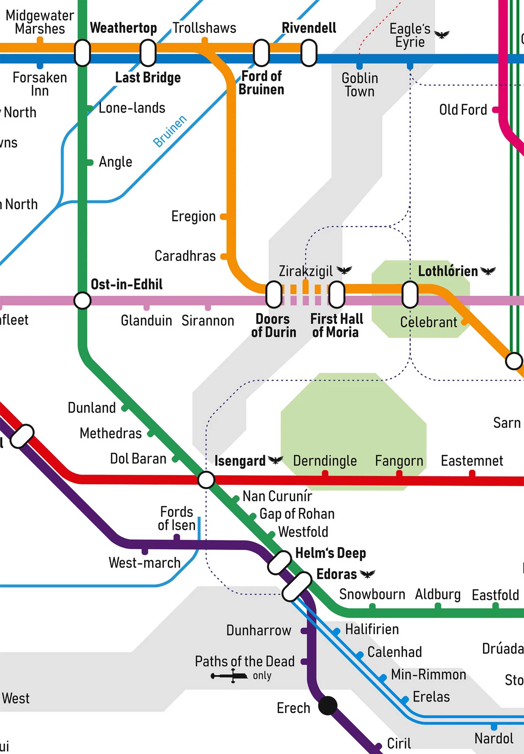 "Herr der Ringe": Mittelerde als U-Bahn-Karte Herr-der-Ringe-U-bahn-karte-02 