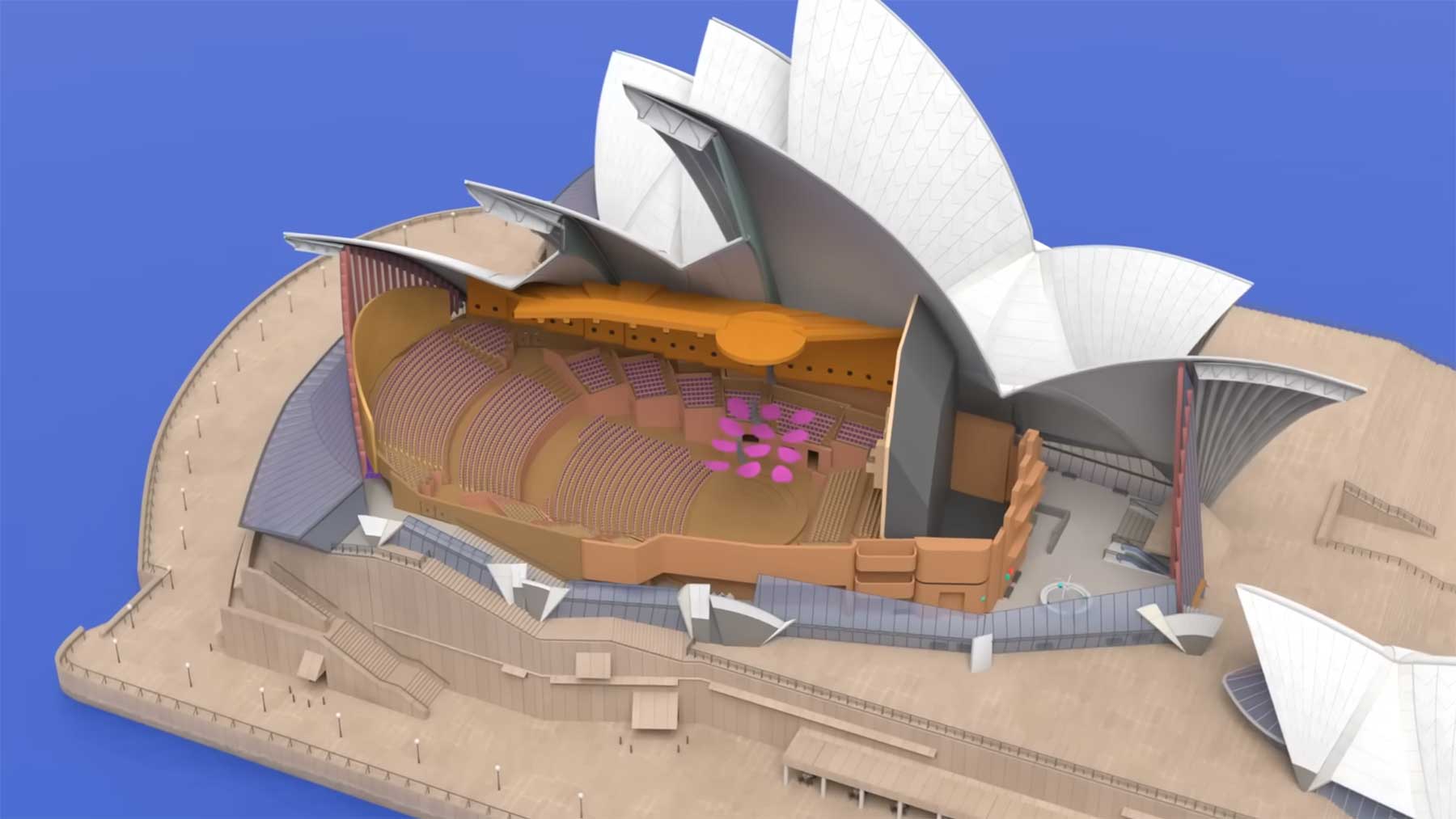 Opernhaus in Sydney: 3D-Animation zeigt, wie das Innere aussieht sydney-opernhaus-3d-cgi-tour 