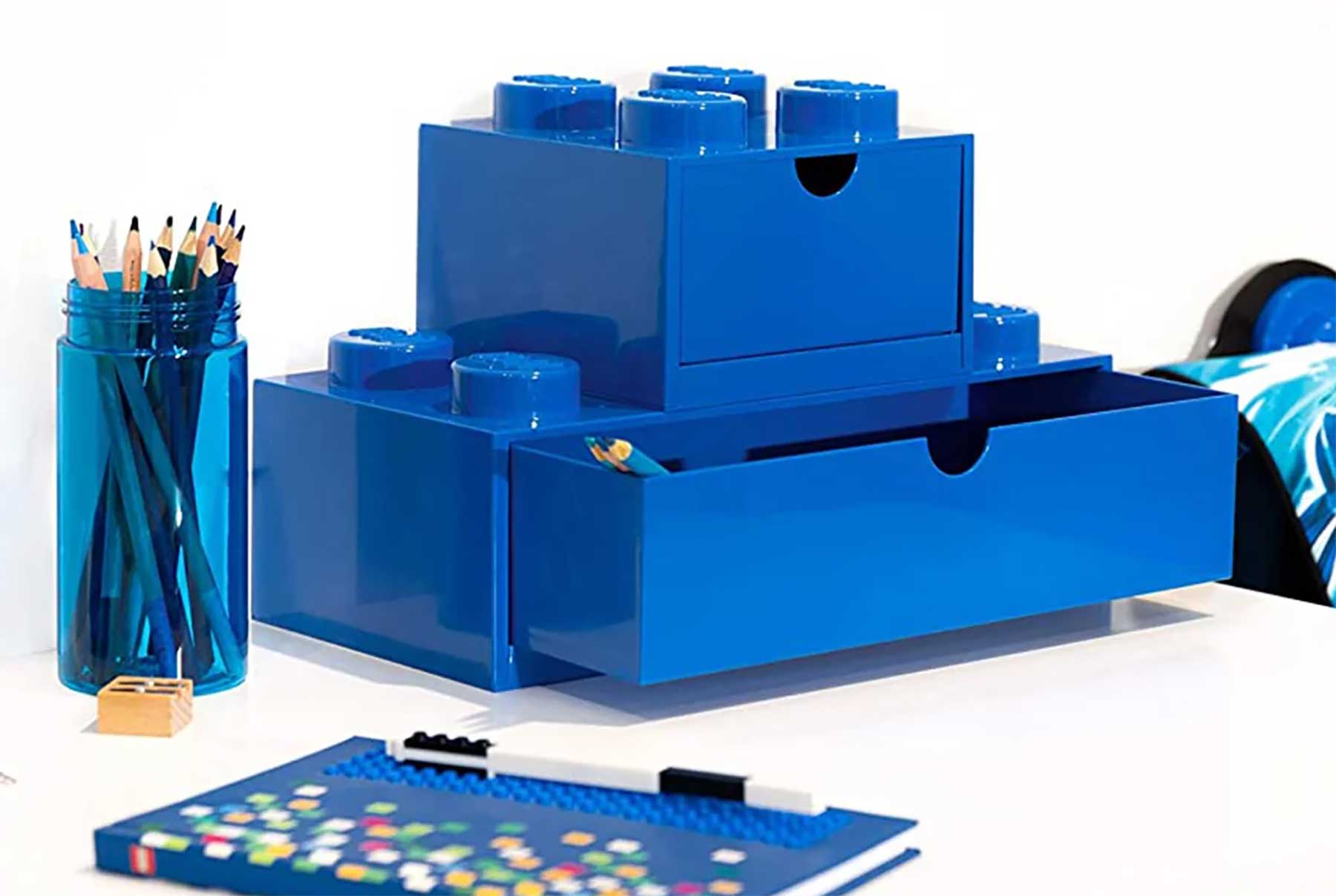 Stapelbare LEGO-Steine als Aufbewahrungsboxen mit Schubladen LEGO-Stein-aufbewahrungsbox-schublade-05 