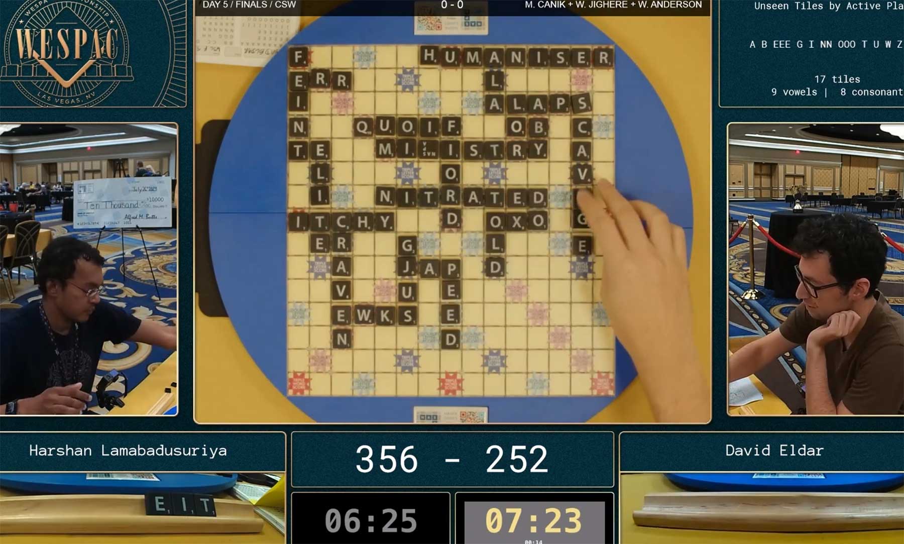 Finale der Scrabble-Weltmeisterschaft 2023 Scrabble-weltmeisterschaft-2023 