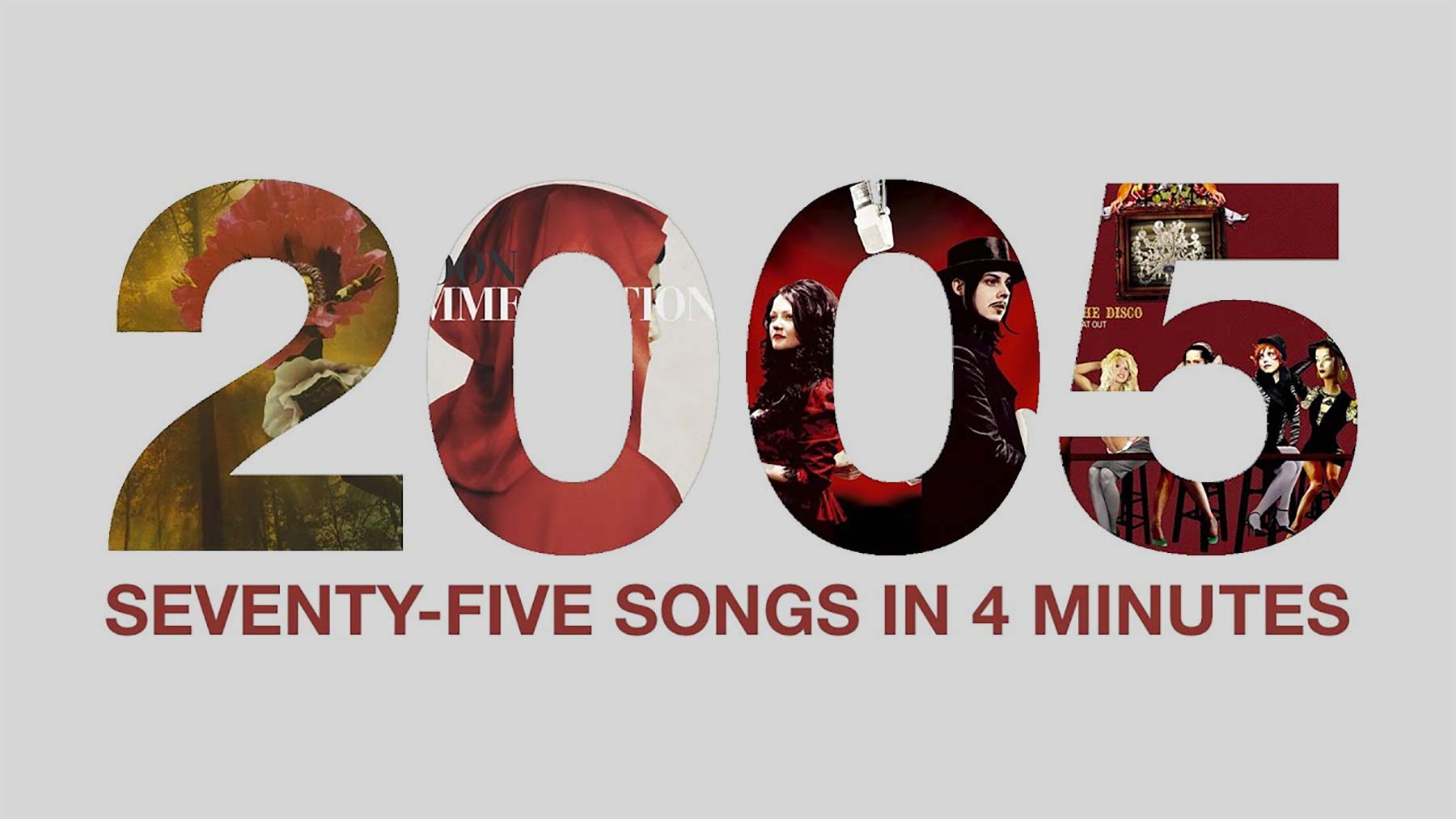 Die 75 besten Lieder des Jahres 2005 im 4-Minuten-Mashup