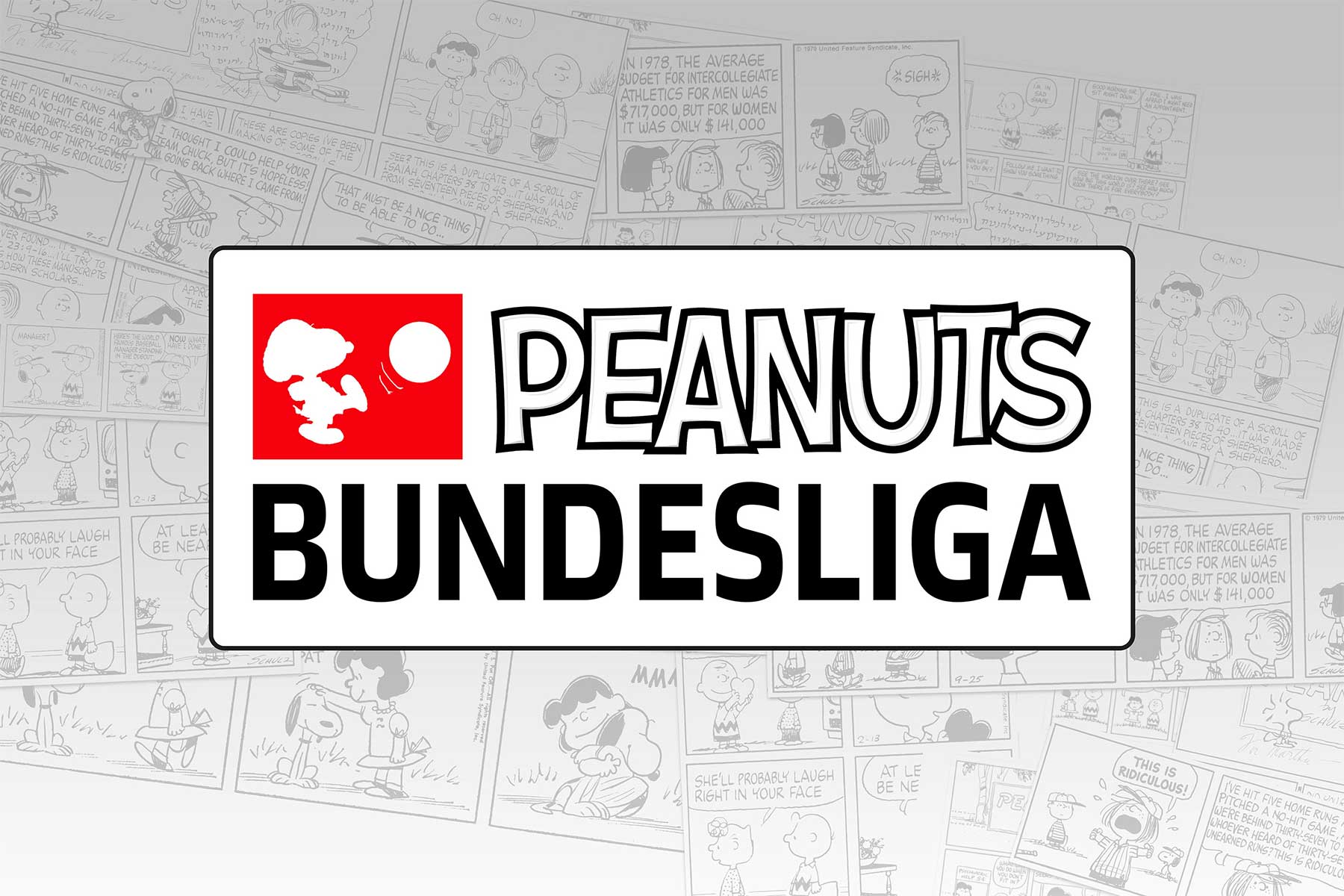 Fußballtri­kots im Pea­nuts-Design peanuts-bundesliga 