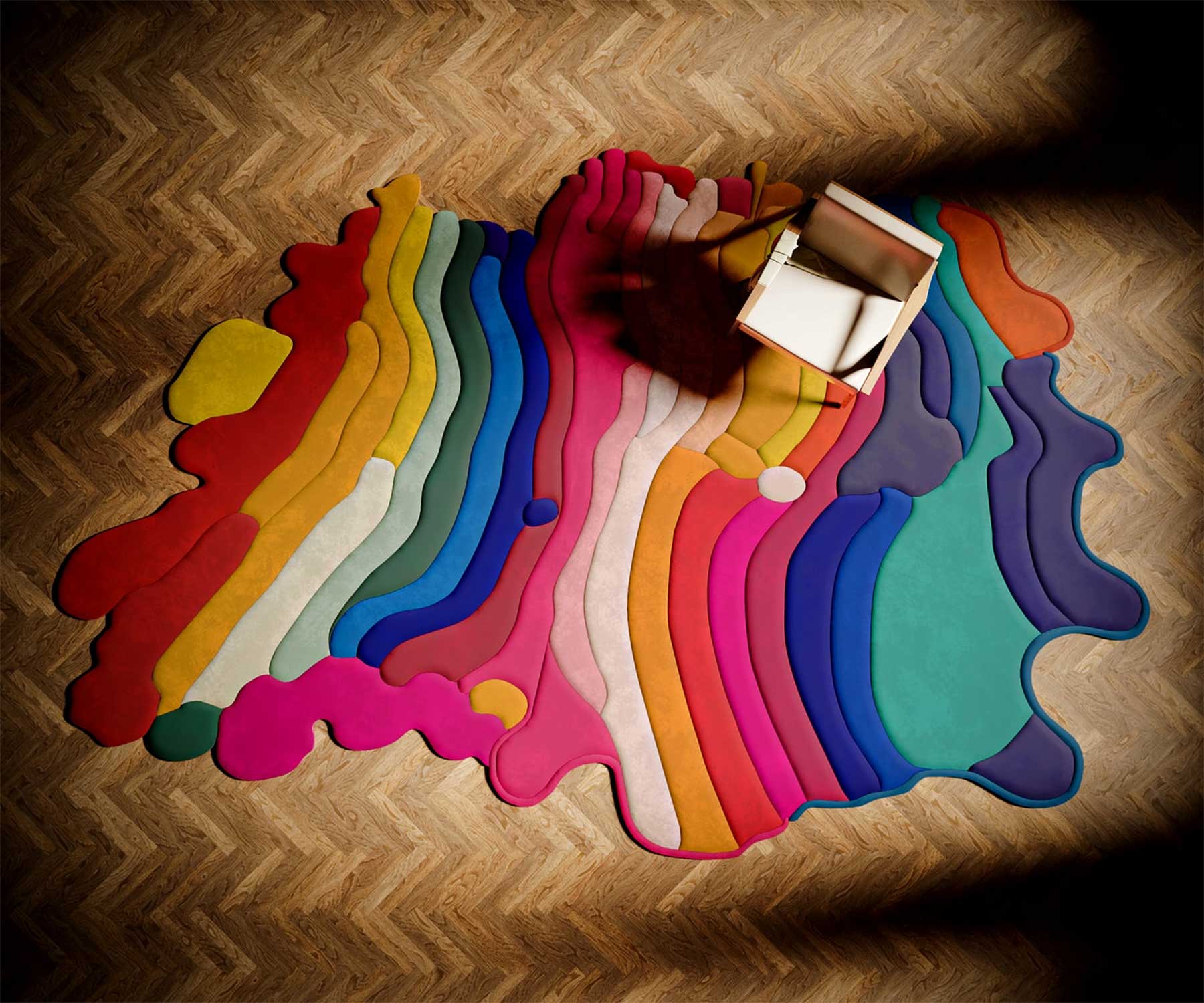 Bunte Farbklecks-Teppiche von Ken Kelleher Rainbow-teppiche_03 