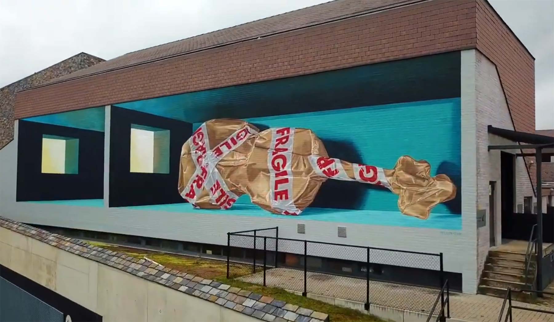 3D-Murals von Leon Keer