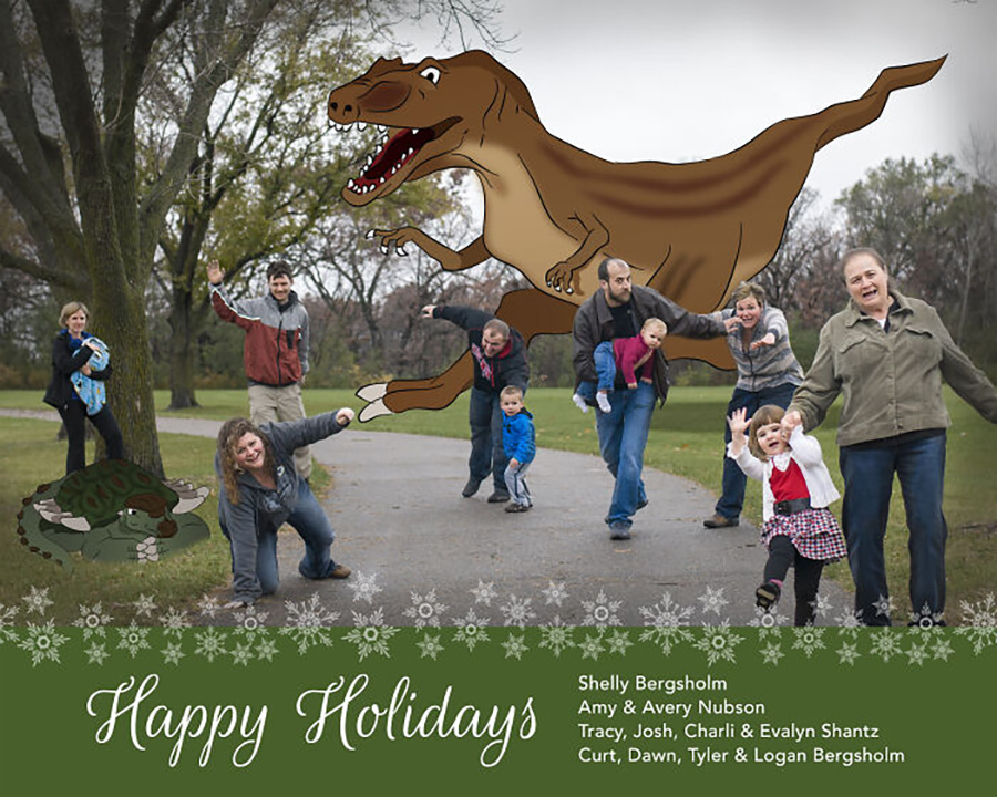 Familie macht jährlich eine lustige Weihnachtskarte Avery-Nubson-familien-weihnachtskarte_2015 