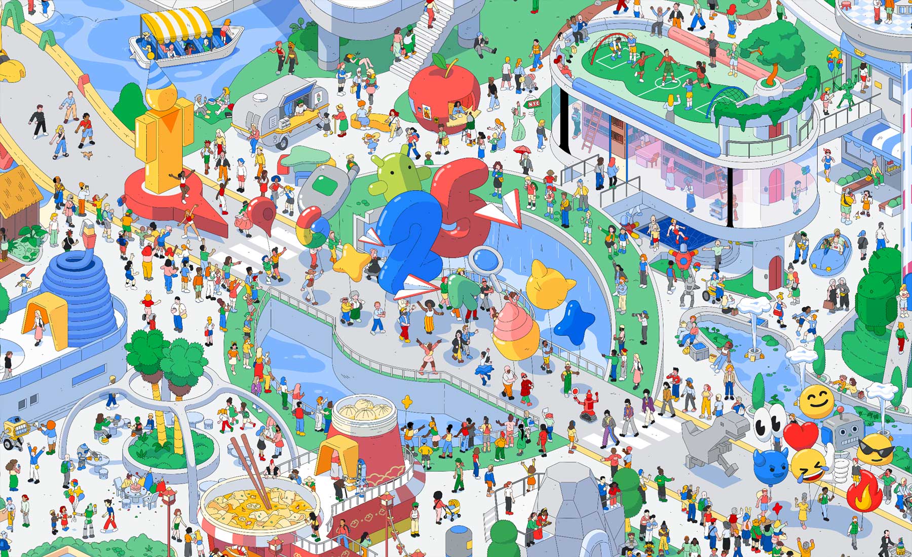 Google wird 25 und schenkt uns ein Wimmelbild-Suchspiel