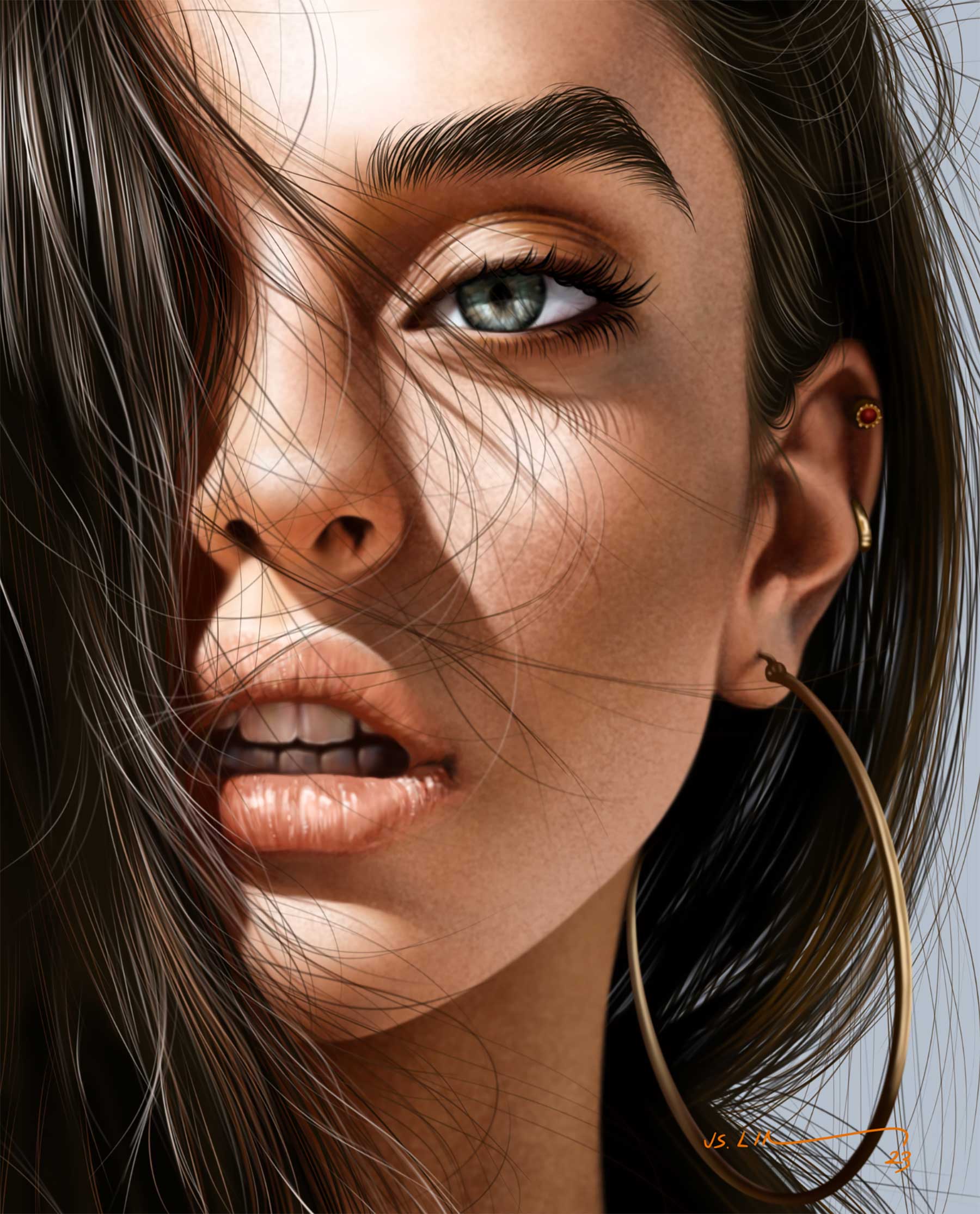 Realistisch gemalte Portraits von Jinsung Lim