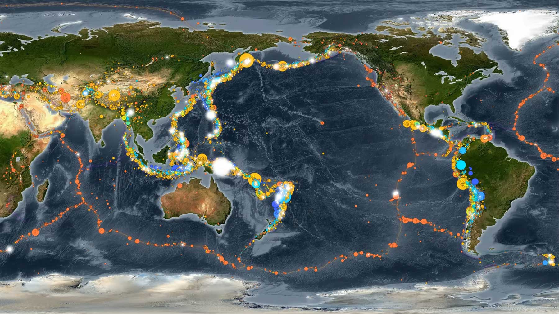 Überblick: Erdbeben-Visualisierung auf Weltkarte