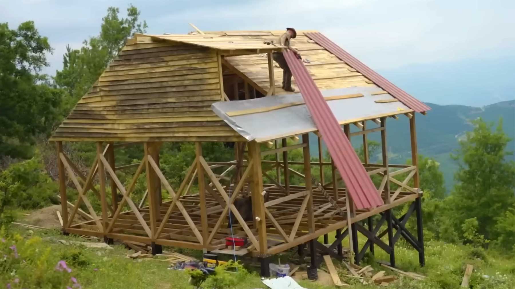 Timelapse: 9 Monate Hausbau in 21 Minuten