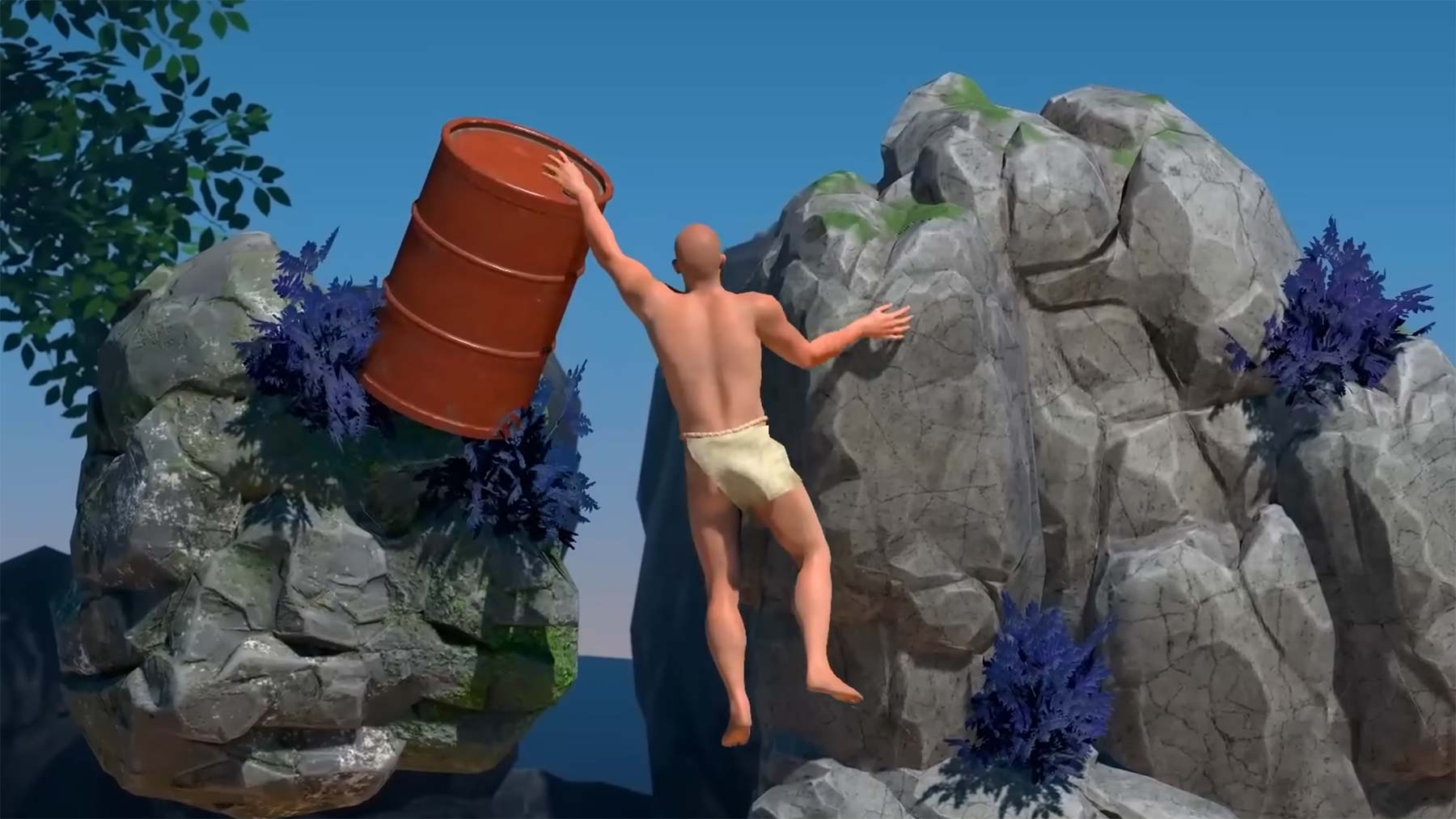 Schweres Kletterspiel wie „Getting Over it“: „A Difficult Game About Climbing“