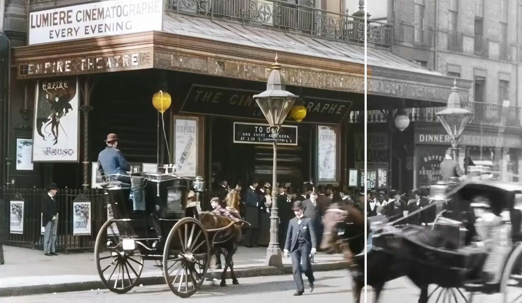 Colorierte Videoaufnahmen aus dem Jahr 1896