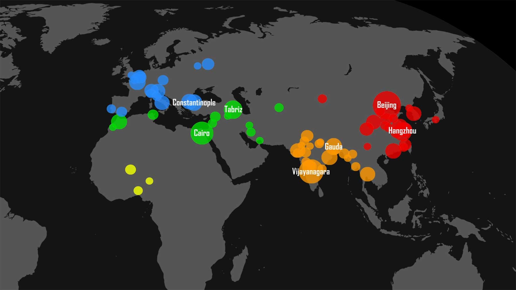 Größte Städte der Weltgeschichte im Zeitverlauf